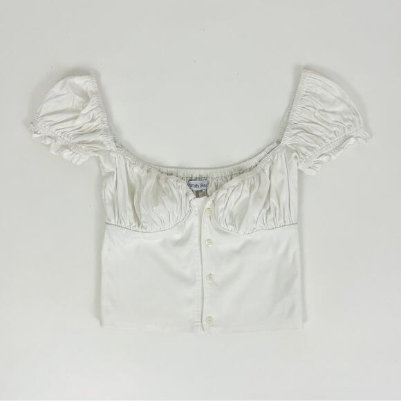 With Jéan Louie Top in White | Size S - Picture 9 of 12